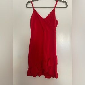 Red cocktail dress